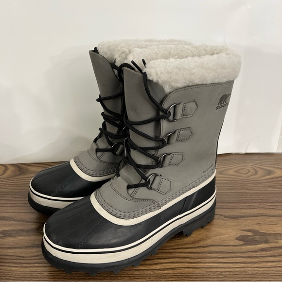 SOREL Women Sz 8.5 CARIBOU Lace-up Waterproof Snow Boots Comfortable INSULATION - Picture 10 of 12